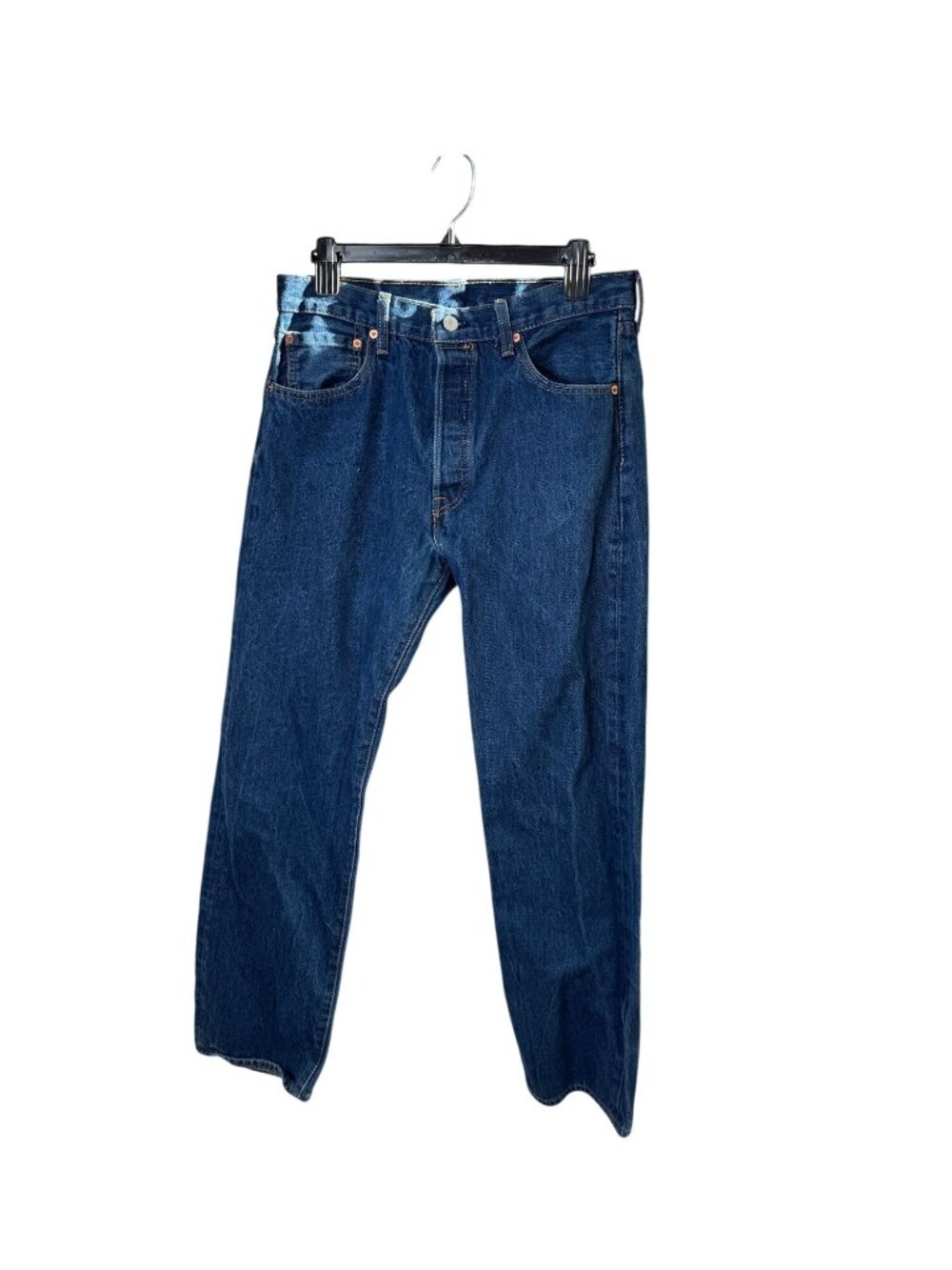 Levis 501 Original Fit Mens Blue Denim Jeans Size 34x32 Classic Straight Leg